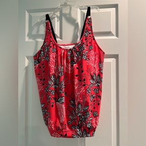 NWOT - Coral Floral Tankini Set